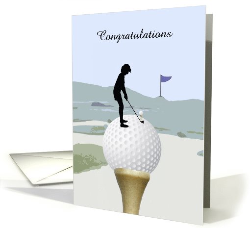 Congratulations on Making a Hole in One, For Her, Golf,... (821874)
