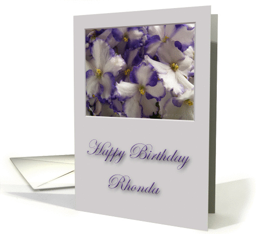 Happy Birthday Rhonda card (230549)