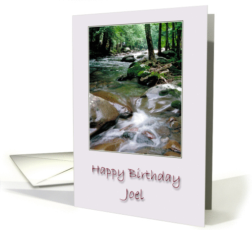 Happy Birthday Joel card (242554)