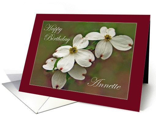Happy Birthday Annette card (298820)
