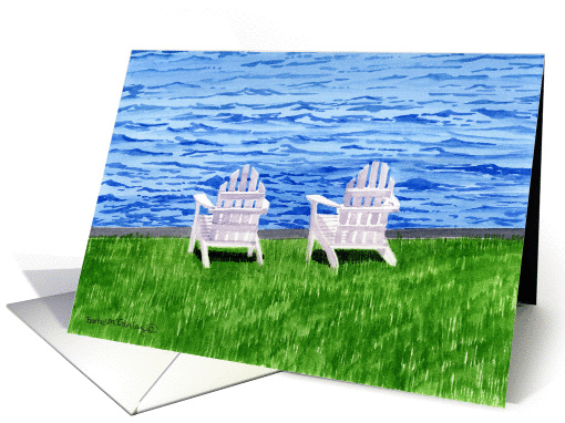 Adirondack Chairs By The Water card (178781)