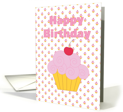 Happy Birthday Cupcake card (389617)
