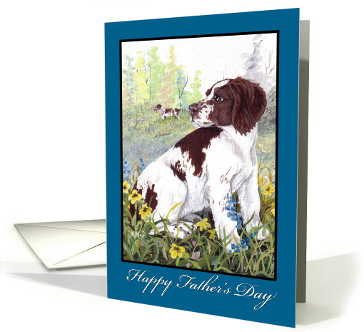 Brittany Spaniel Dog Father's Day Card For Dad card (1120864)