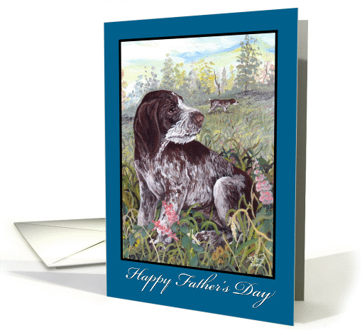 German Wirehair Pointer Dog Father's Day Card For Dad card (1120886)