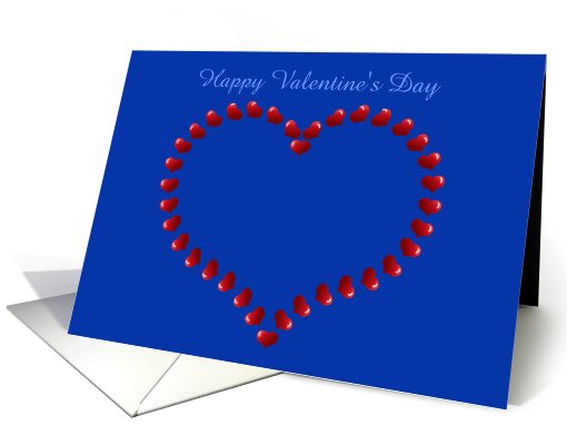Happy Valentine's Day to wife with love hearts card (890583)