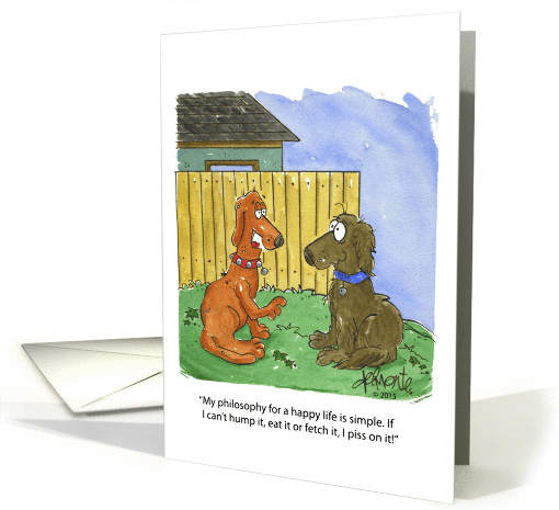 Humorous Happy Dog Birthday card (1394732)