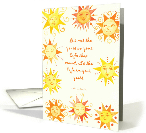 Sun Smile- Anniversary card (209422)