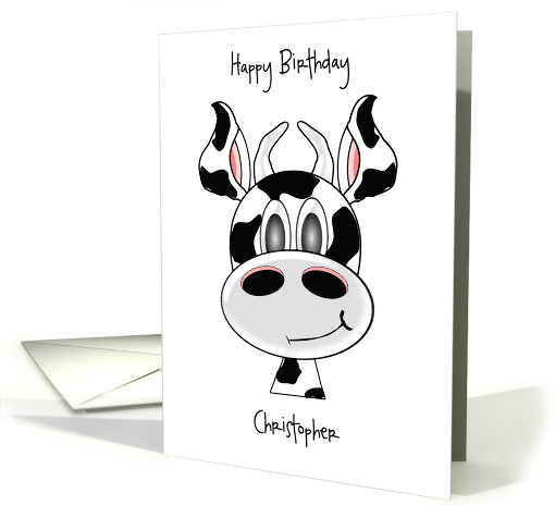 Cow Custom Birthday card (1388442)