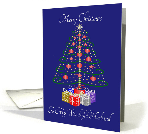 Tree With Presents Husband Christmas card (1395170)