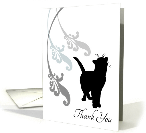 Kitty Cat Pet sitter Thank You card (1034933)