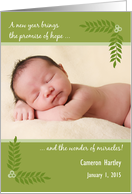 New year birth announcement sale