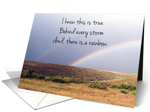 Rainbow Encouragement During Cancer Recovery card (427392)