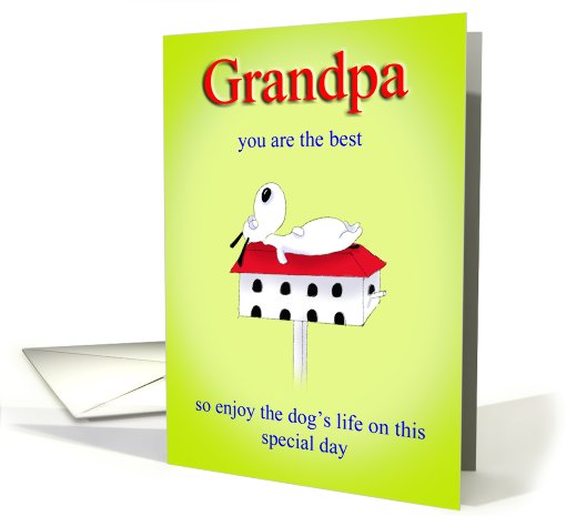 Grandpa you are the best card (431053)