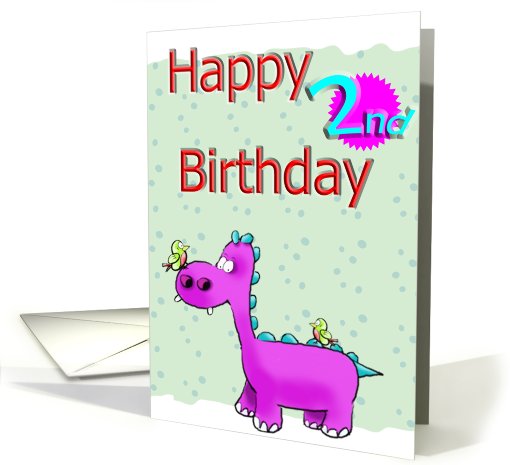 Happy 2nd Birthday card (434960)