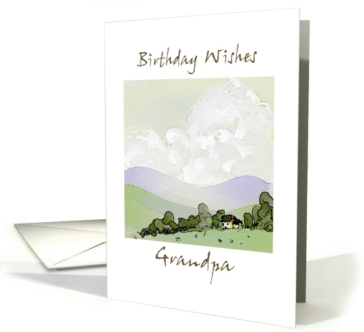Birthday Wishes Grandpa card (250316)