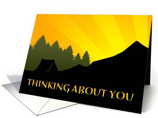 thinking about you while you're away at camp card (969689)