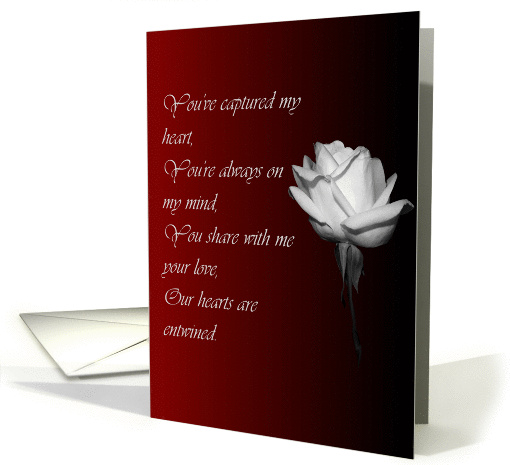 Christmas Rose - To my Husband card (299351)