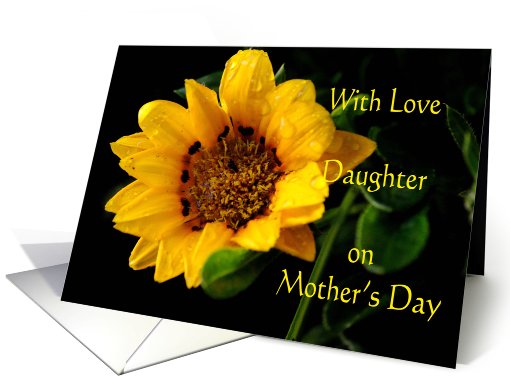 Mother's Day Daughter, yellow Gazania card (610671)