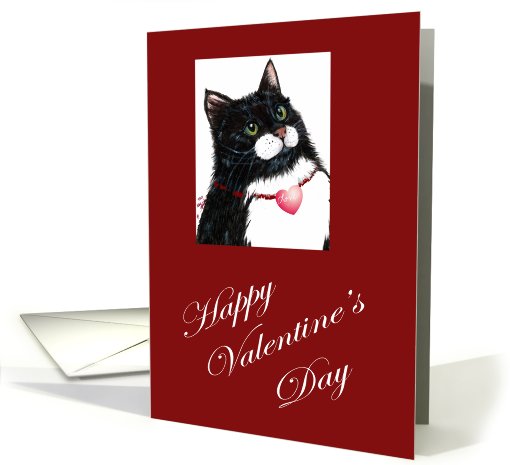 Valentine Cat card (745507)