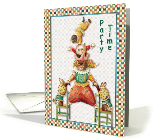 Kitty Circus Party Time card (375620)