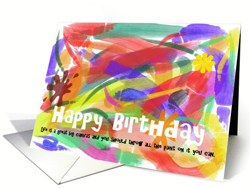 Birthday Canvas card (272451)