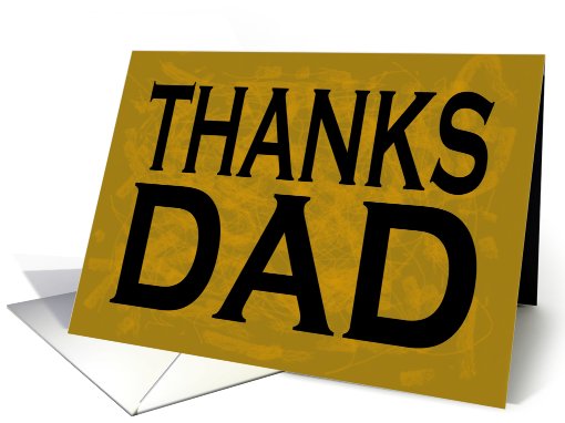 Father's Day Thanks Dad card (439039)