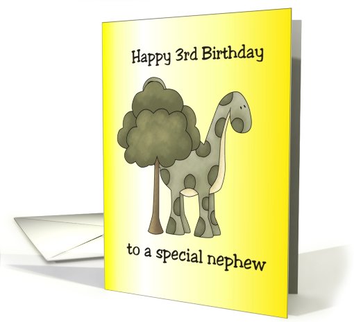 Third Birthday Nephew card (673998)