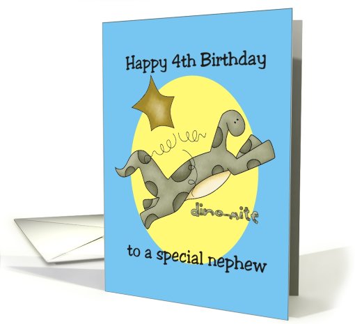 Fourth Birthday Nephew card (674004)