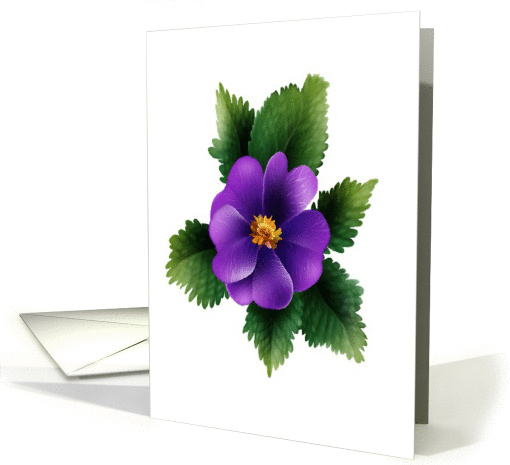 Wild Purple Rose Birthday card (936013)