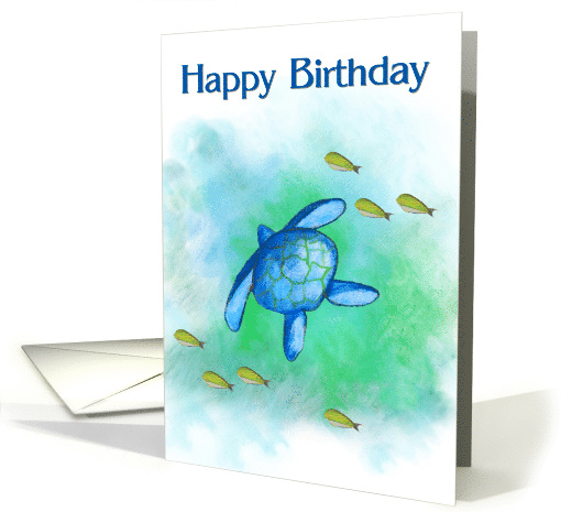 Sea Turtle Birthday card (290849)