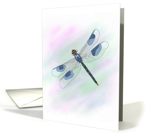 Dragonfly Birthday Large Print card (314696)