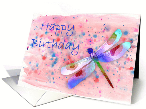 Dragonfly Birthday card (353711)