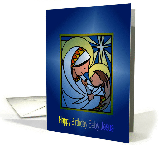 Happy Birthday Baby Jesus card (303686)