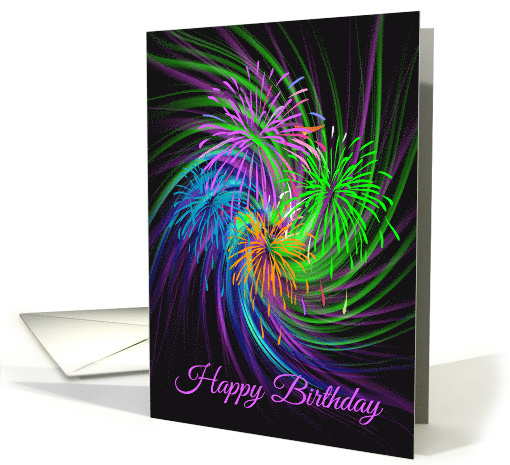 Swirls and Whirls of Birthday Colors card (1467506)