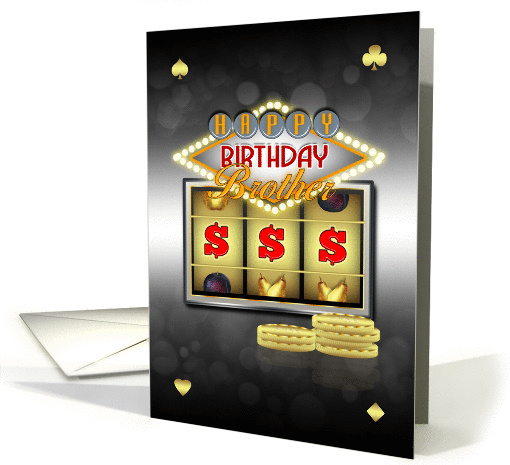 Brother Birthday Greeting Card With Slots And Coins card (1118344)