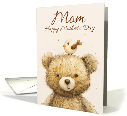 Mom Mother's Day with Cute Bear and Little Bird Happy... (372611)