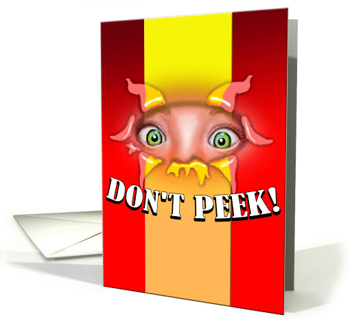 Don't Peek! card (309415)