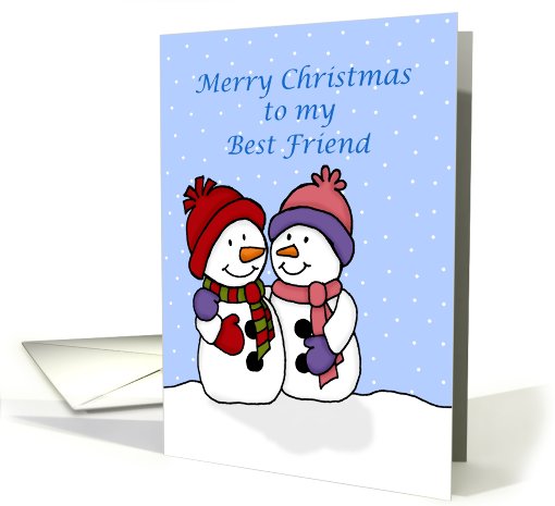 Merry Christmas Best friend card (535770)
