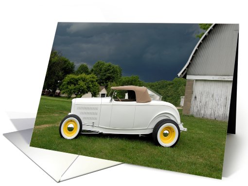 White Roadster card (307161)