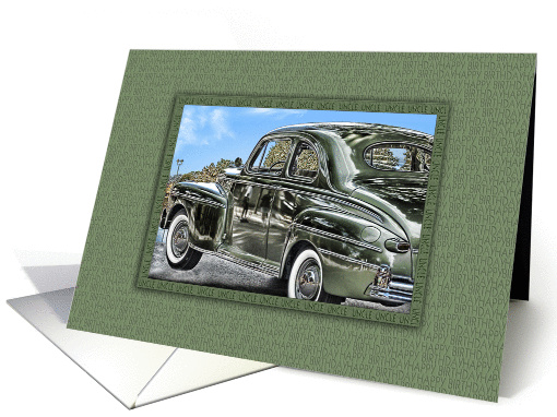 Birthday - Uncle (Vintage Auto) card (359089)