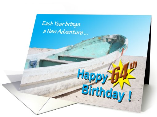 Happy 64th Birthday card (464189)