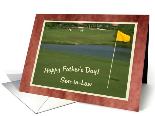 Son-in-Law, Happy Father's Day -GOLF- card (426207)