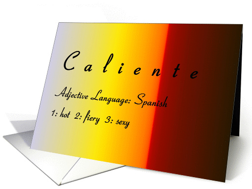 Caliente Birthday card (379813)