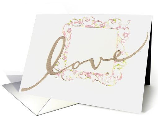 Love Frame Thank You card (408900)