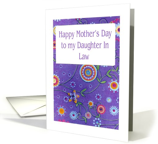 Daughter In Law Mother's Day card (416396)