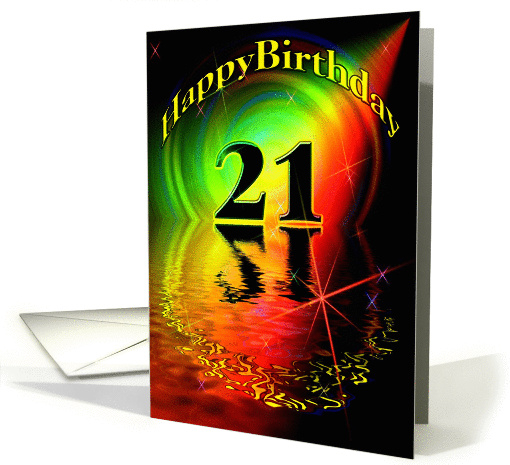 Happy 21st Birthday card (356794)