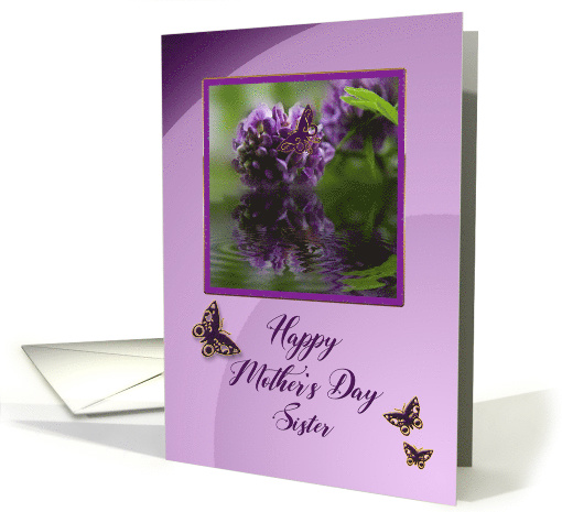 Mother's Day, Sister, Wisteria Purple Flowers,Butterflies,... (360703)