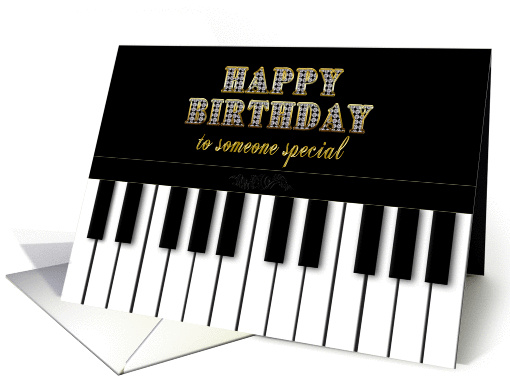 Birthday - Someone Special - Piano - Keyboard card (860314)