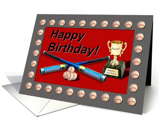 Baseball Birthday 2 card (426726)