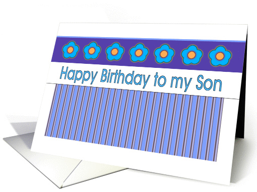 Happy Birthday - Son card (341529)